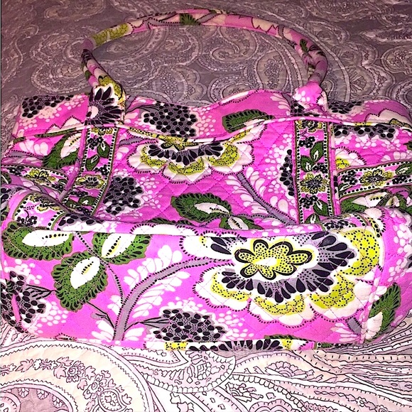 Vera Bradley “Priscilla Pink” Campus Shoulder bag w/Wallet - Picture 5 of 14